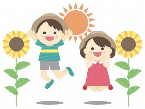 子供と太陽